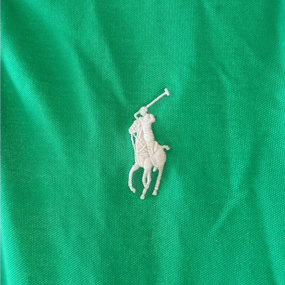 Men's XL Polo Golf Ralph Lauren Performance Shirt Medium Sized Pony Green